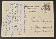 1912 Imperial German Christmas Santa Claus Elf Postcard 10 Pf Local Post Stamp