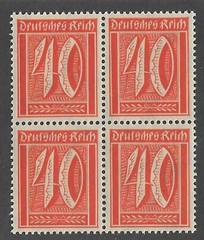 MNH block PF40 Scott #166 Germania Weimar German Republic 1921 – 1922 issue
