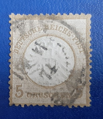 Stamp Germany Reich Brustschild Shield 5 Groschen 1874 Mi. Nr. 22 (26521)