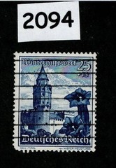 Used stamp Scott B130 1938 Winter relief Culture fund Germany #2094