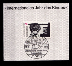 Germany International Year of the Child 1979 House Child Stamp MICHEL 1000