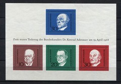 Germany – BRD : Andenauer Souvenir sheet from 1968 – mint NH