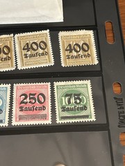German Overprint Stamp Lot Of 20 MNH