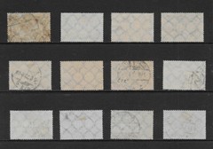 GERMANY SCOTT 198 – 209 USED SET – 1922/1923 NUMERALS OF VALUE ISSUE (B)