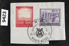 #9423 Vienna cancel B198-199 Vienna Austria / 1941 / Germany Third Reich