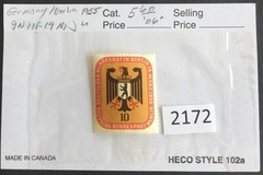 (2171) Germany Scott 9N112 and others very lightly hinged, Free Shipping