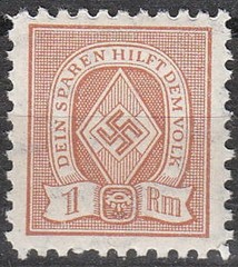 Stamp Germany Revenue WW2 Fascism War Era Sport Folk 100 MNH