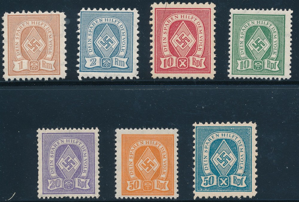 Stamp Germany Revenue WWII War Era Sport Folk Set HJ Exceptional MNH