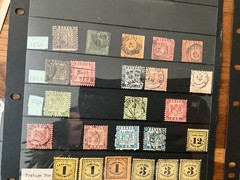 german stamps and postal history 1800s states on Reich mint and used *a551
