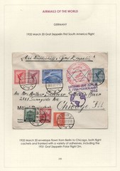 GERMANY TO US 1932 MULTI-FRANKED GRAF ZEPPELIN COVER WITH SCOTT #C38, B42-B43