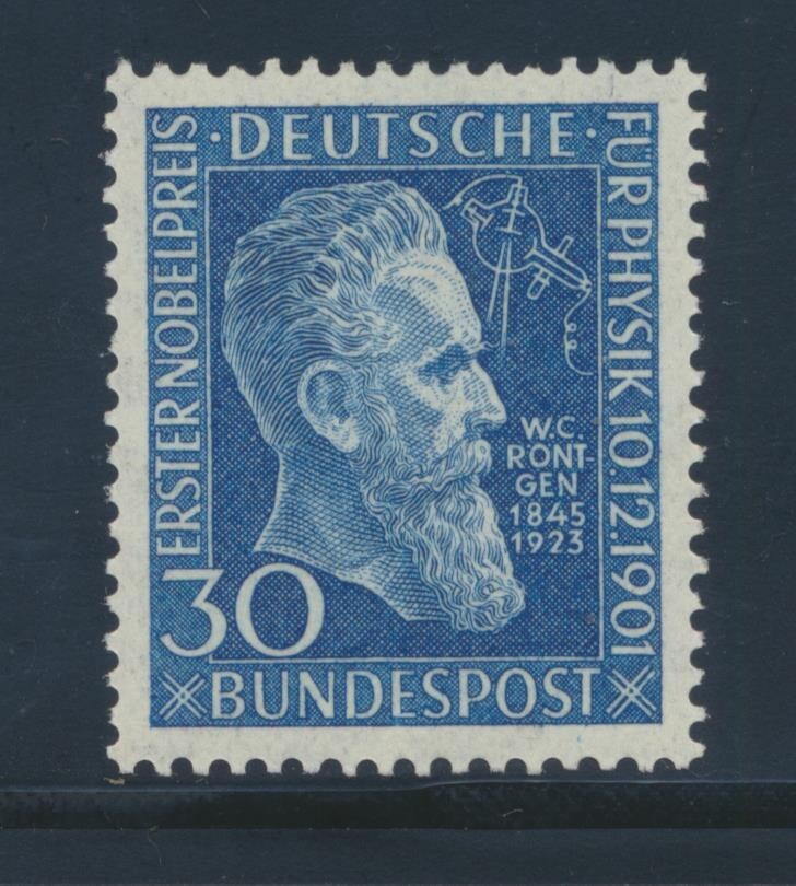 Germany 686 1951 Roentgen Nobel Prize 50th Anniv VF NH