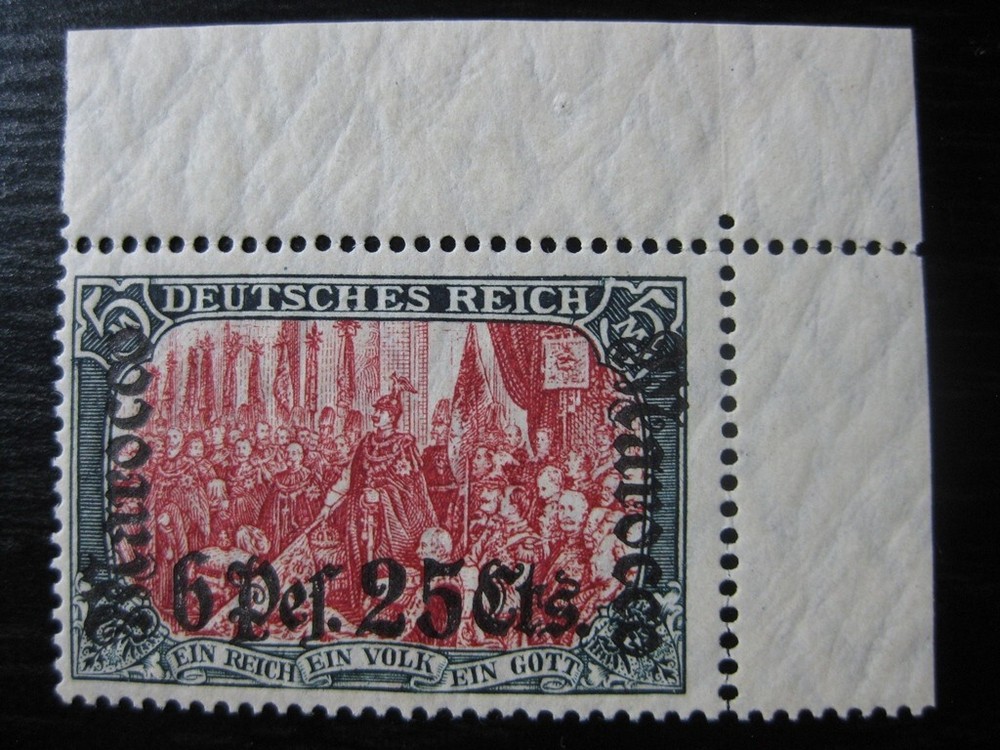 MOROCCO GERMANY OFFICES COLONY Mi. #45 scarce mint stamp! CV $155.00