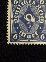 Old Vintage 1922 Germany Stamp Mi 189 Post Horn Mint Not Hinged