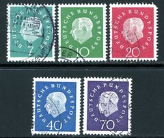 Stamps Germany, Scott # 793-797 used, complete set