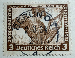 Germany Lot of 2 Stamps 1933 Scott Catalog B49-50 Semi-Postal Mix CXL, MH