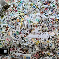 Germany Stamp Collection Used -Each Lot: 300 Different Surcharge Zuschlag Stamps