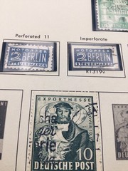 Germany Lot – 127 Stamps 1946-56 on Cut Album Pages – DDR, USSR, British US Zone