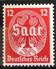 Germany 3rd Reich 1934 Mi 545Sc 445WWII Saar Land Vote MNH