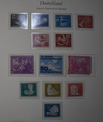 DDR COLLECTION 1949-1990 COMPLETE MNH IN 4 HINGELESS ALBUMS SEE DESCRIPTION