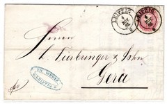 Sachsen 16 Stamp On Cover From Leipzig To Gera (GA0147