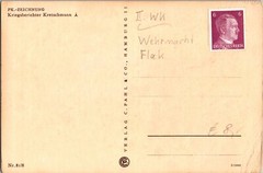 1940s Germany Army Wehrmacht Artillery Gunner Artist Postcard Cover Stamp WWII