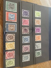 West Germany stamps used posthorn set + Tag der briefmarken 1949 etc cat £267