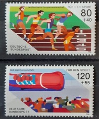 Germany (West) 1986 SG2120-1 European athletics championships, MNH set