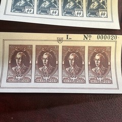 WWII WW2 German Waffen SS Stamps souvenir sheets Belgium Volunteers Legion 1942