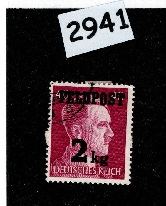Used stamp MQ3 1944 Feldpost Military postage Overprint WWII Germany #2941