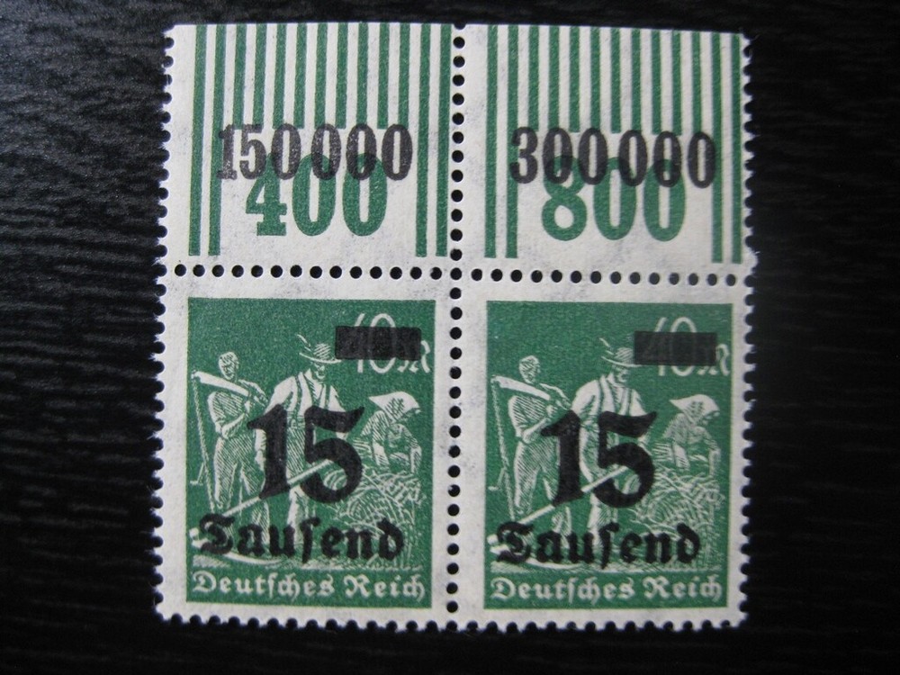 DEUTSCHES REICH Mi. #279 W OR mint MNH stamp pair! #2 CV $14.50