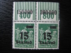 DEUTSCHES REICH Mi. #279 W OR mint MNH stamp pair! #2 CV $14.50