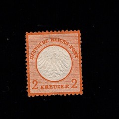 Germany Scott #8 1872 2 Kreuzer Small Shield MINT-H