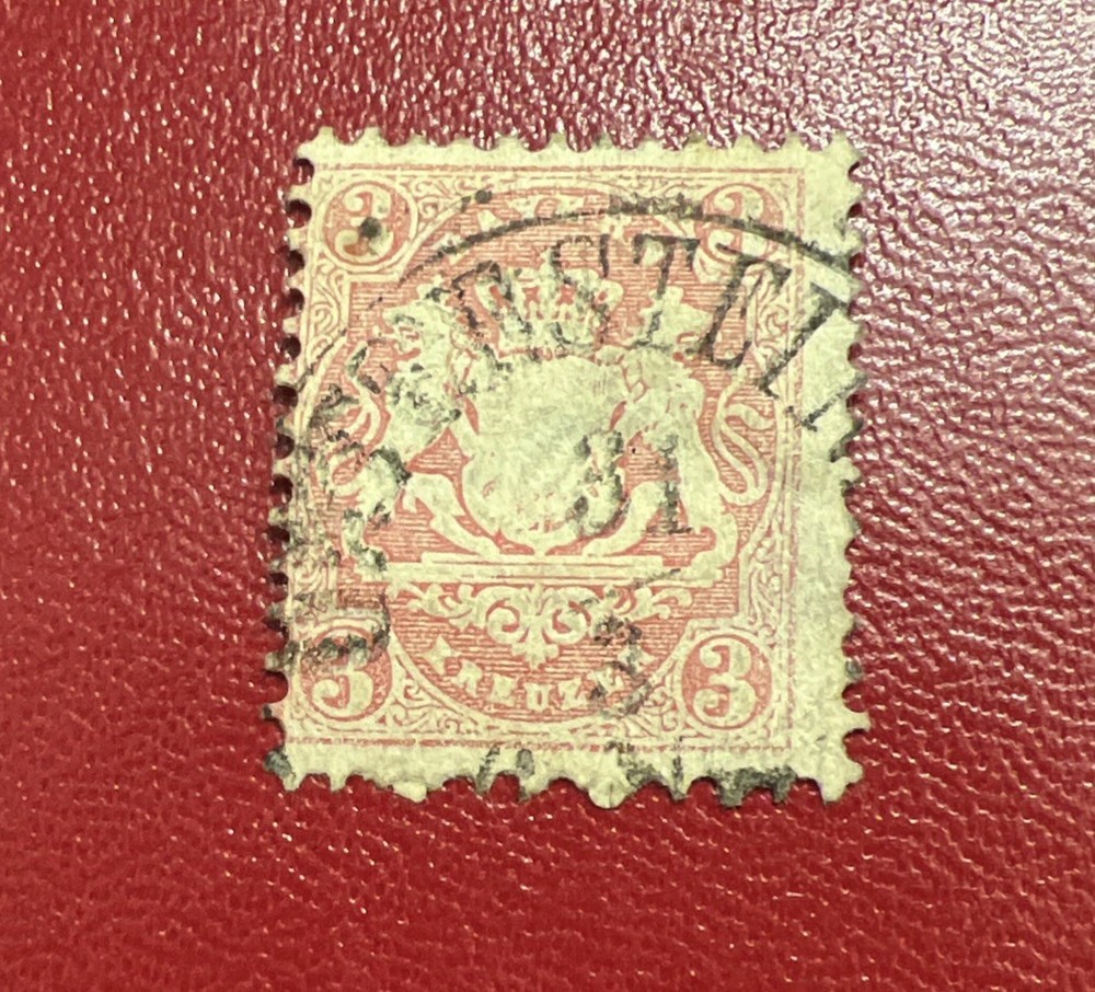 Bavaria 23Y splendor fine used / cancelled 1870 State Emblem (9727890