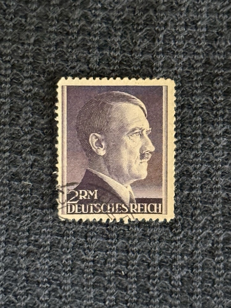 Unused Nazi Germany 1941-44 2m Adolph Hitler Postage Stamp