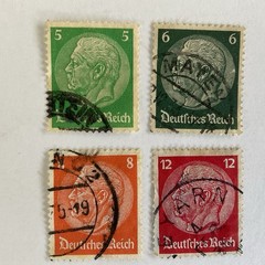 14 Germany stamps~1928-1934~President Paul von Hindenburg~85th birthday+memorial