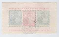 GERMANY AMERICAN BRITISH ZONE 664a HANNOVER SHEET VFU EXPERTIZED SCHLEGEL BPP