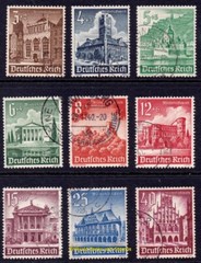 EBS Germany 1940 – Winter Relief – Buildings – Michel 751-759 – Used cv $31- (u1
