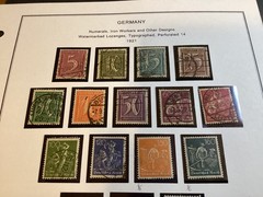 ICOLLECTZONE Super Clean Germany Album Page 1921 issues (C500-40)
