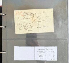 Saxony Briefe-Sammlung Vorphila – German Reich Approx. 200 Piece IN 2 Albums