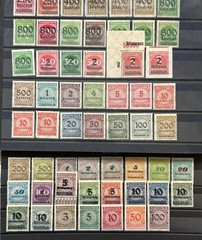 1923 German Reich Classic Stamps part of year set o/print inflation MNH/MH* /706