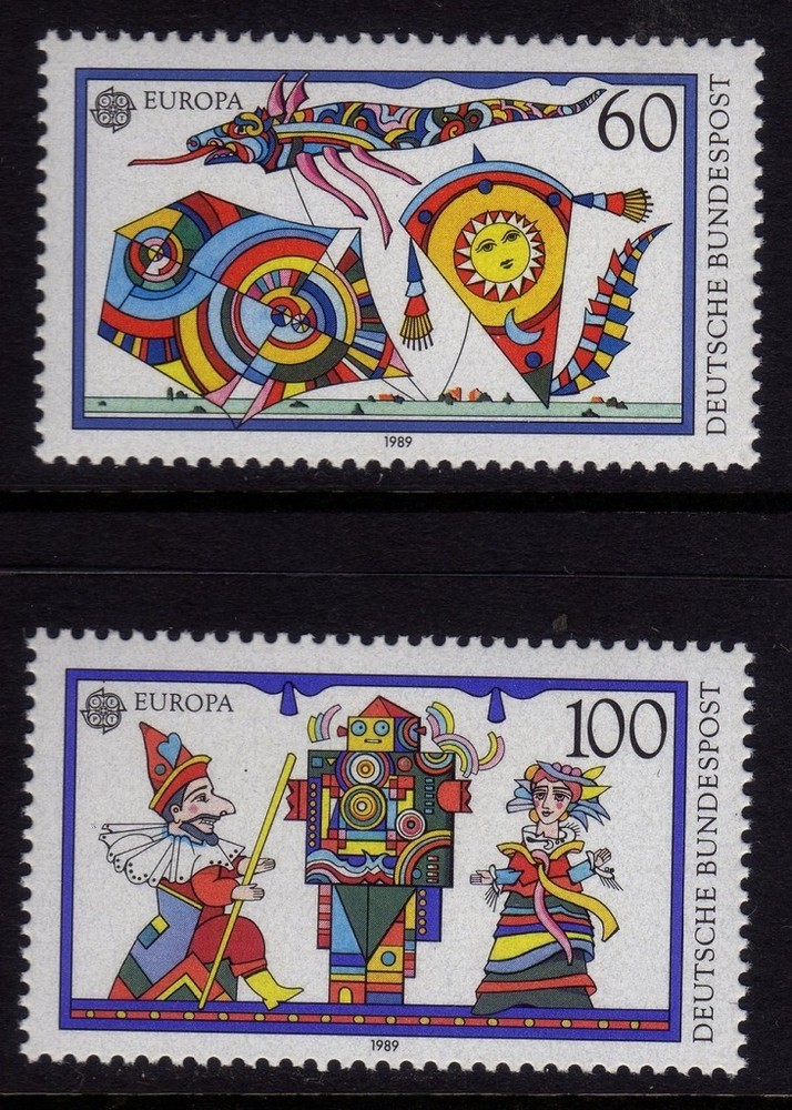 W Germany 1989 Europa. Children’s Toys SG 2275-2276 MNH