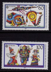W Germany 1989 Europa. Children’s Toys SG 2275-2276 MNH