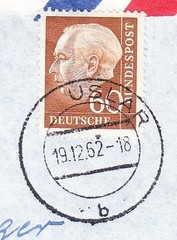Germany 60p Heuss 1952 Uslar Air Cover to USA 4t