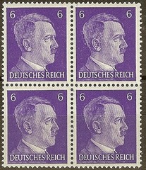 Stamp Selection Germany Block WWII Reich Hitler 12PF Official Cut From Sheet MNH