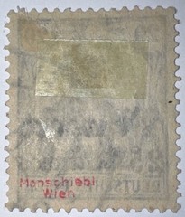 Travelstamps; GERMANY OFFICES IN MOROCCO OP SIGNED 25c on 20pf WMK Used