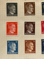 Germany 1941 Scott – WW II Adolph Hitler Nazi 3rd Reich 14 STAMPS MINT HINGED