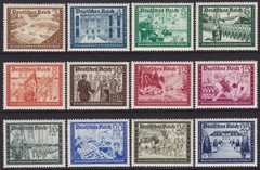 Stamp Germany Mi 702-13 Sc B148-59 1939 WW2 War Fellowship Empire Post MNH