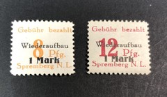 Stamp Germany Local Edition Spremberg MNH Wiederaufbau 1946 Perforated