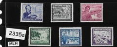 MH stamp set B272-277 / Hitlers Culture fund Third Reich Germany 1944 #2225a