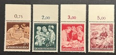 Travelstamps:1944 WWII Germany B253-B256 Mother & Child Charity Mi 869-872 MNHOG